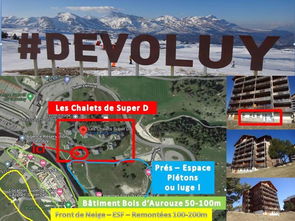 Appartement 8-10 Personnes Superdevoluy Hautes Alpes Rez De Chaussee Vue Panoramique 3 Chambres Saint-Étienne-en-Dévoluy Buitenkant foto