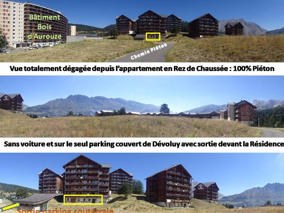 Appartement 8-10 Personnes Superdevoluy Hautes Alpes Rez De Chaussee Vue Panoramique 3 Chambres Saint-Étienne-en-Dévoluy Buitenkant foto